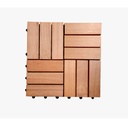 Bangkirai PVC Deck Tiles (Pack of 6 Pieces)